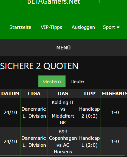 vip Wettscheine gewonnen